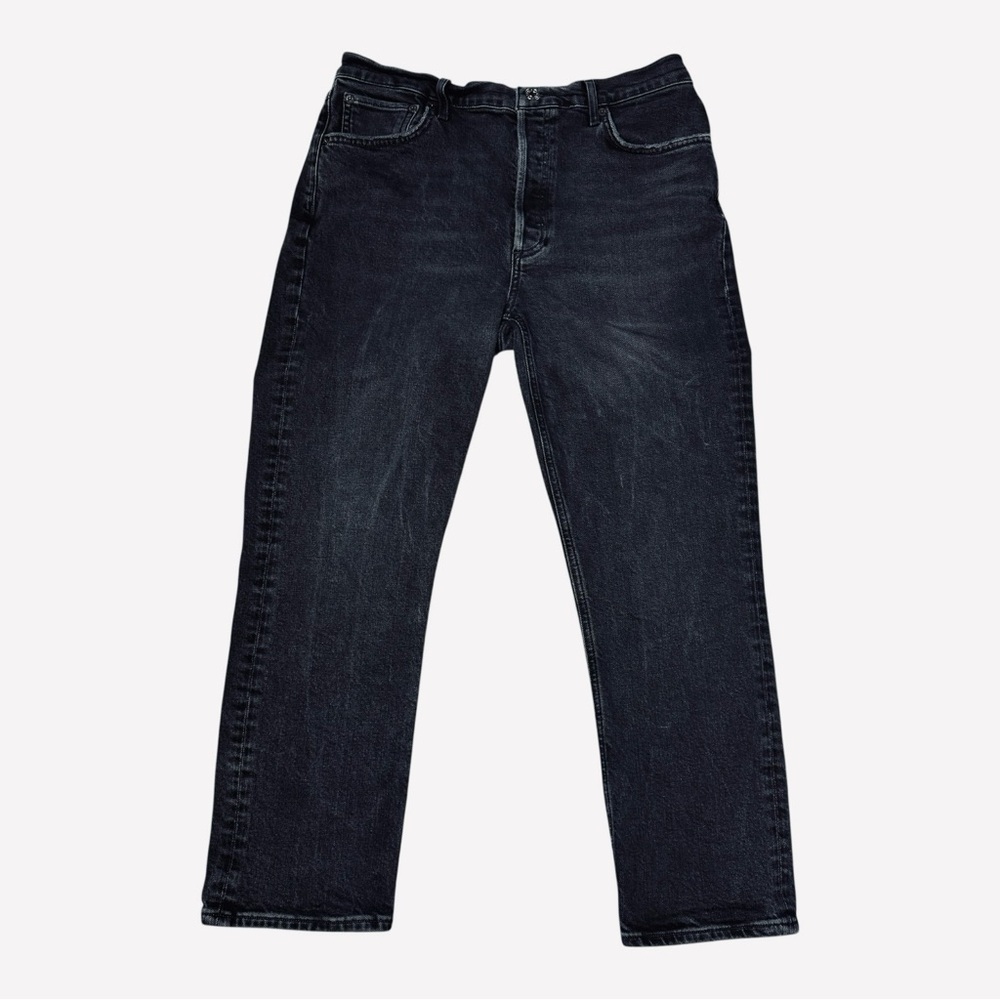 Agolde Riley High Rise Straight Crop Jeans In Panoramic Size 31 - Picture 3 of 9